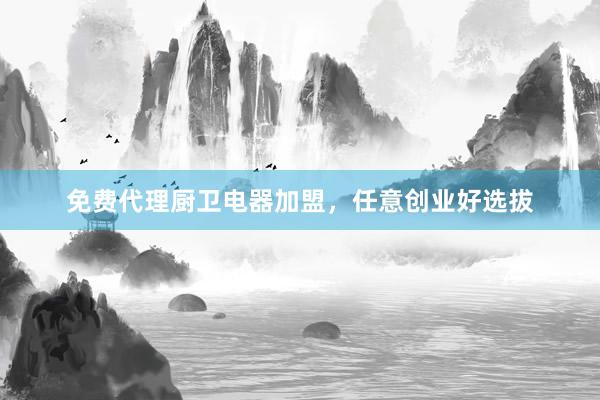 免费代理厨卫电器加盟，任意创业好选拔